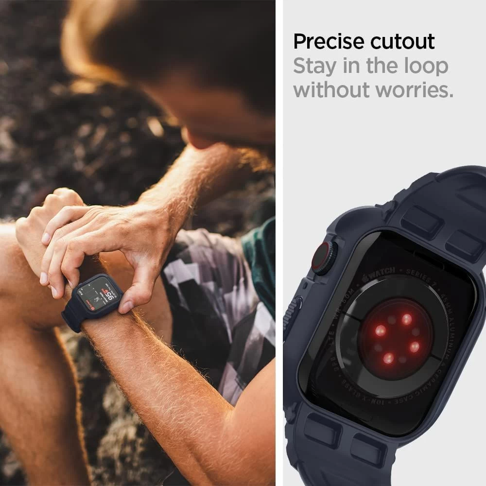 Apple Watch SE siksniņa pelēks SPIGEN RUGGED ARMOR ”PRO” (44/45mm)