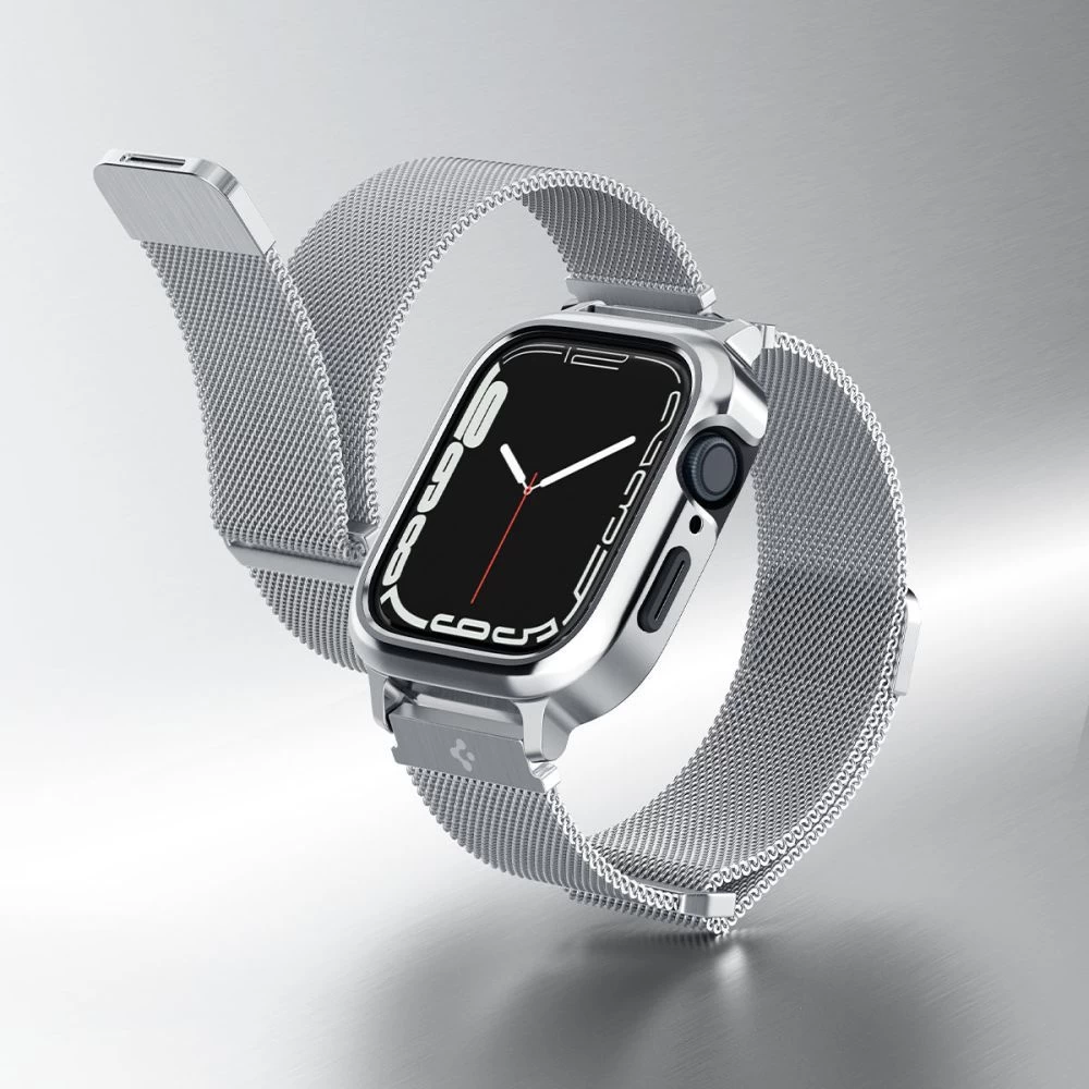 Apple Watch SE siksniņa sudraba SPIGEN METAL FIT ”PRO” (44 / 45 MM)