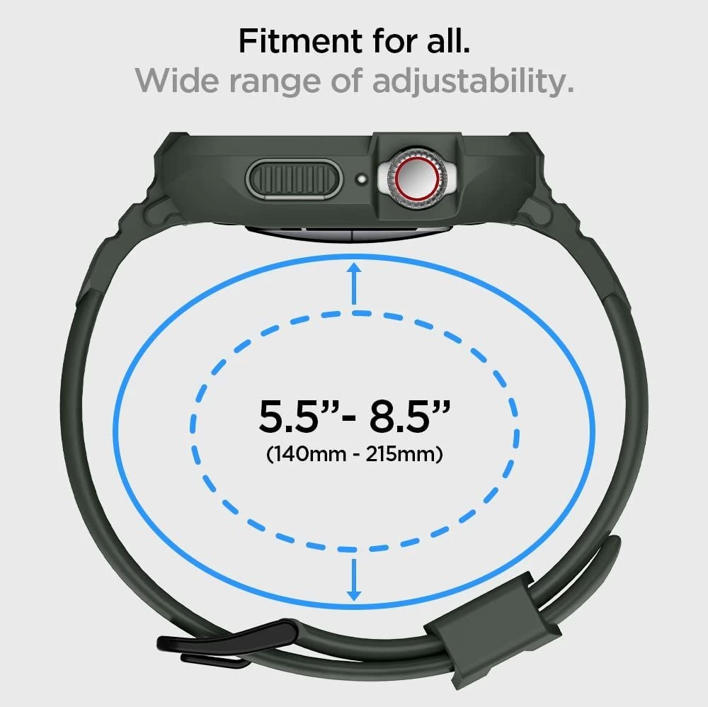 Apple Watch SE siksniņa zaļš SPIGEN RUGGED ARMOR ”PRO” (44/45mm)