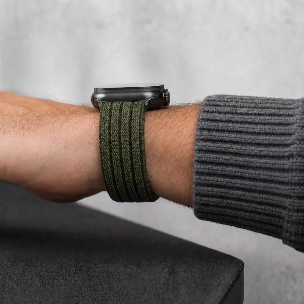 Apple Watch SE 1 / 2 3 Smartwatch Bands green TECH-PROTECT NYLON SPORT (44/45/46/49 MM)