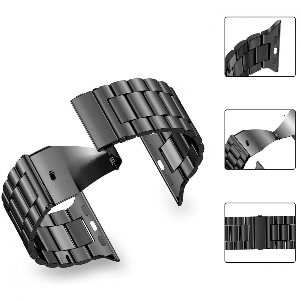Apple Watch SE siksniņa melns TECH-PROTECT Stainless (42/44/45/49mm)