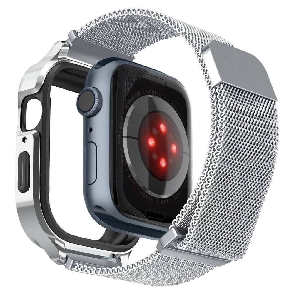 Apple Watch SE siksniņa sudraba SPIGEN METAL FIT ”PRO” (44 / 45 MM)