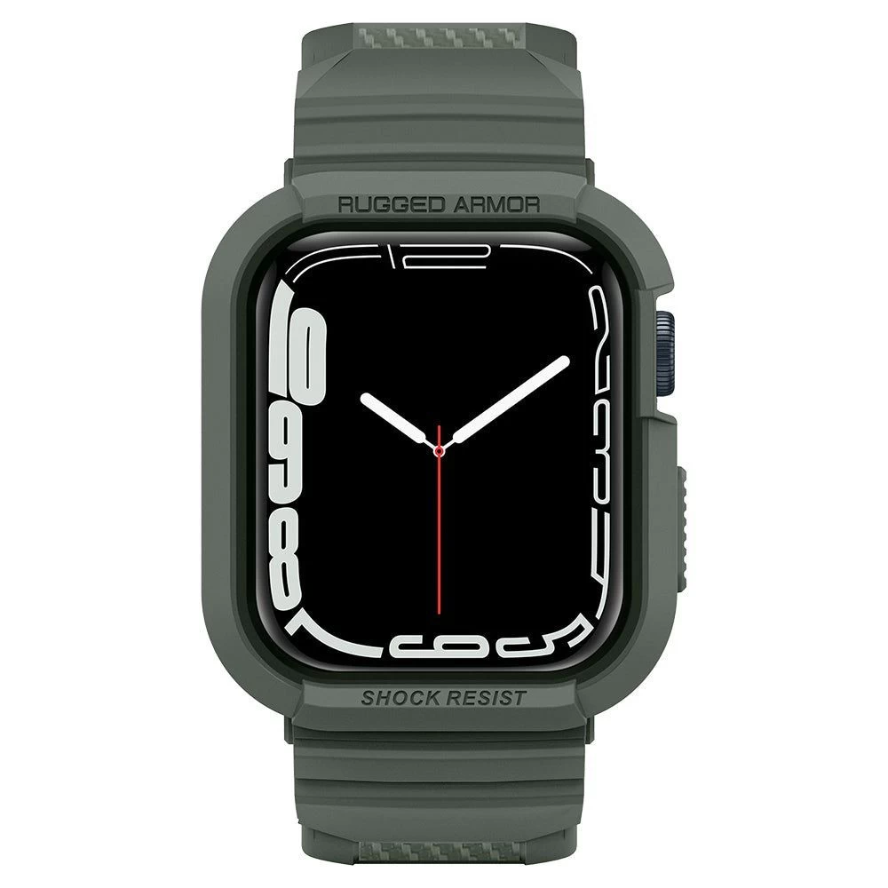 Apple Watch SE siksniņa zaļš SPIGEN RUGGED ARMOR ”PRO” (44/45mm)