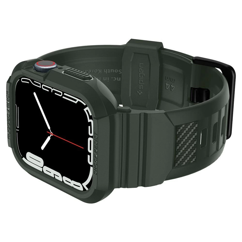 Apple Watch SE siksniņa zaļš SPIGEN RUGGED ARMOR ”PRO” (44/45mm)