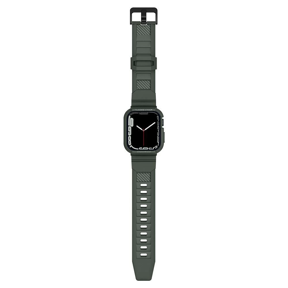 Apple Watch SE siksniņa zaļš SPIGEN RUGGED ARMOR ”PRO” (44/45mm)