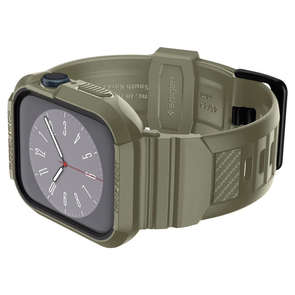 Apple Watch SE siksniņa zaļš SPIGEN RUGGED ARMOR ”PRO” (44 / 45 MM)