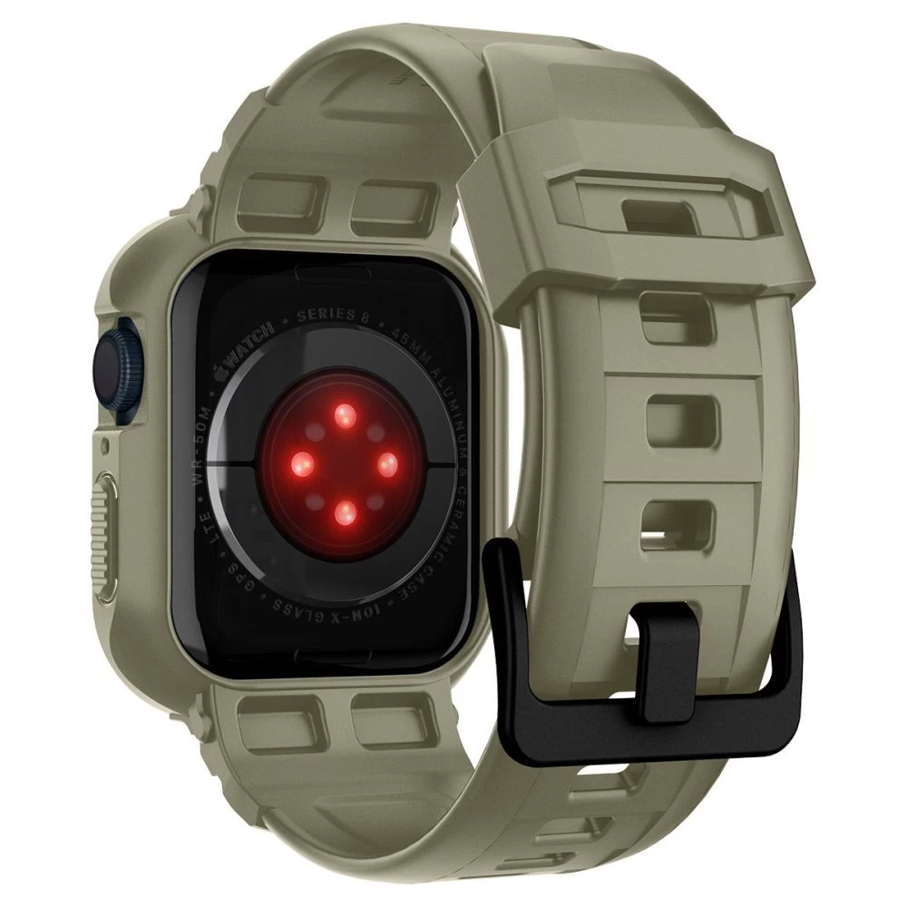 Apple Watch SE siksniņa zaļš SPIGEN RUGGED ARMOR ”PRO” (44 / 45 MM)