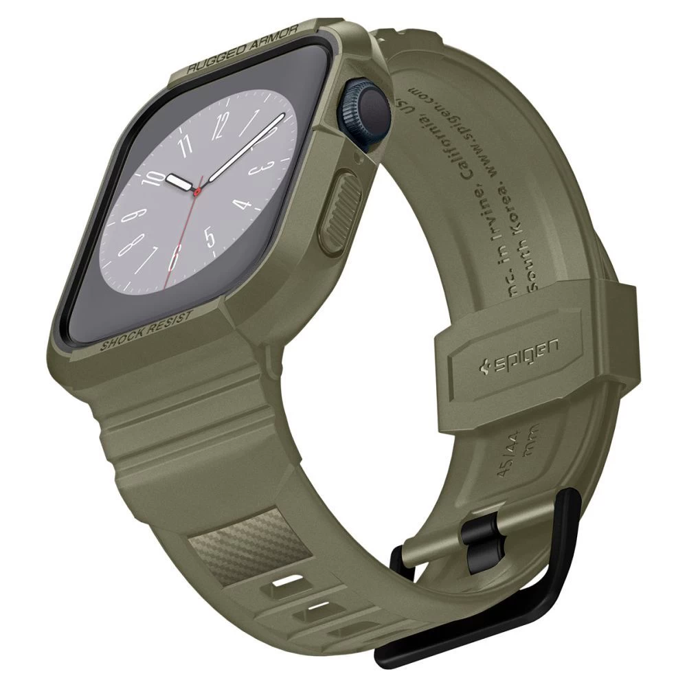 Apple Watch SE siksniņa zaļš SPIGEN RUGGED ARMOR ”PRO” (44 / 45 MM)