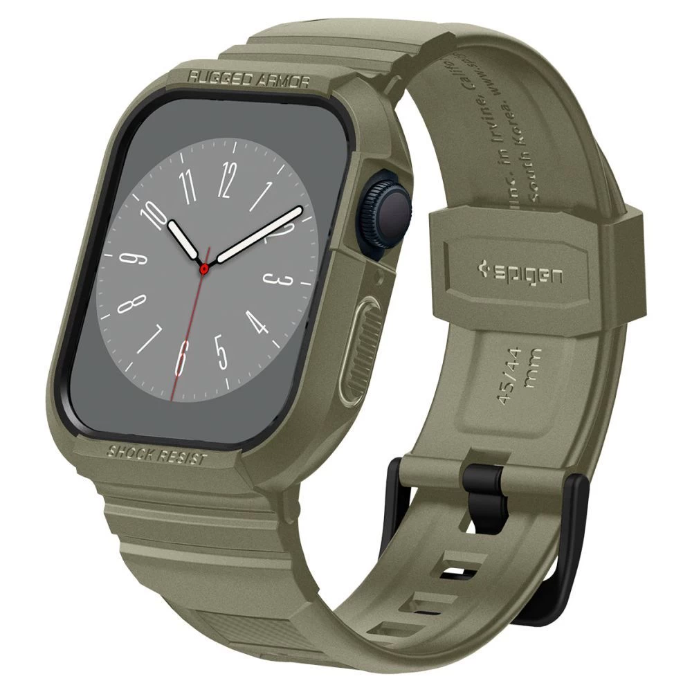 Apple Watch SE siksniņa zaļš SPIGEN RUGGED ARMOR ”PRO” (44 / 45 MM)