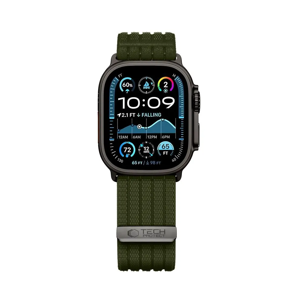 Apple Watch SE 1 / 2 3 Smartwatch Bands green TECH-PROTECT NYLON SPORT (44/45/46/49 MM)