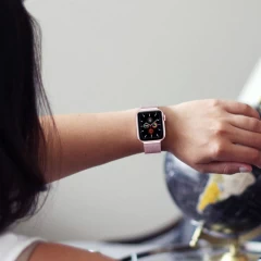 Apple Watch SE siksniņa rozā zelta TECH-PROTECT MilaneseBand (42/44/45/49mm)