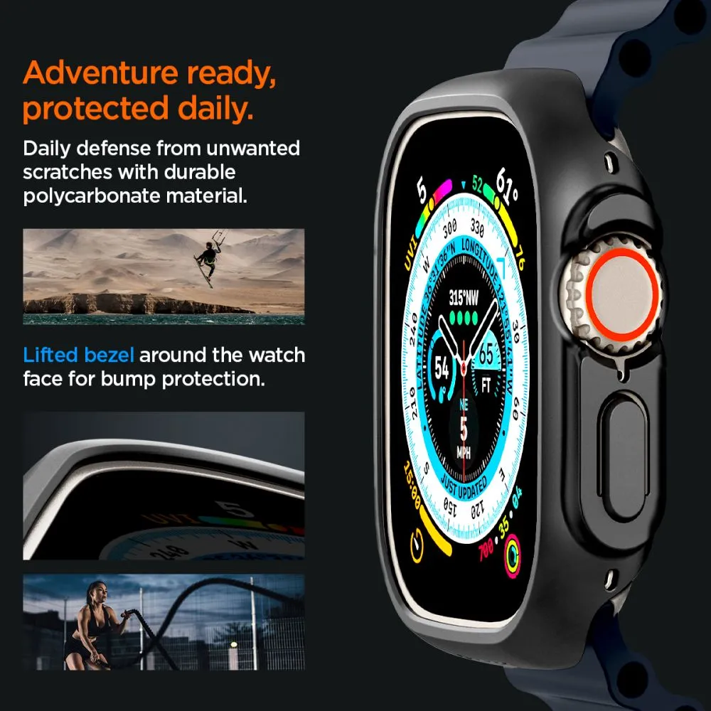Apple Watch Ultra telefoni ümbris must SPIGEN THIN FIT (49 MM)