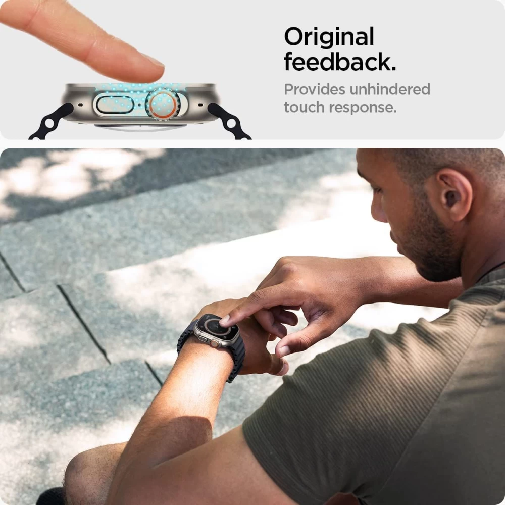Apple Watch Ultra Tempered glass  SPIGEN GLAS.TR ”EZ FIT” 2-PACK (49mm)