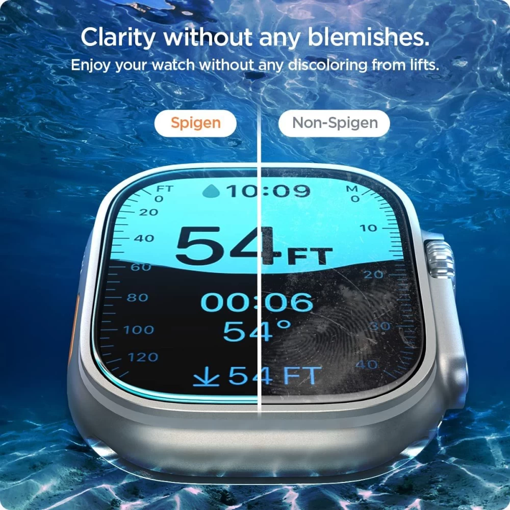 Apple Watch Ultra Tempered glass  SPIGEN GLAS.TR ”EZ FIT” 2-PACK (49mm)