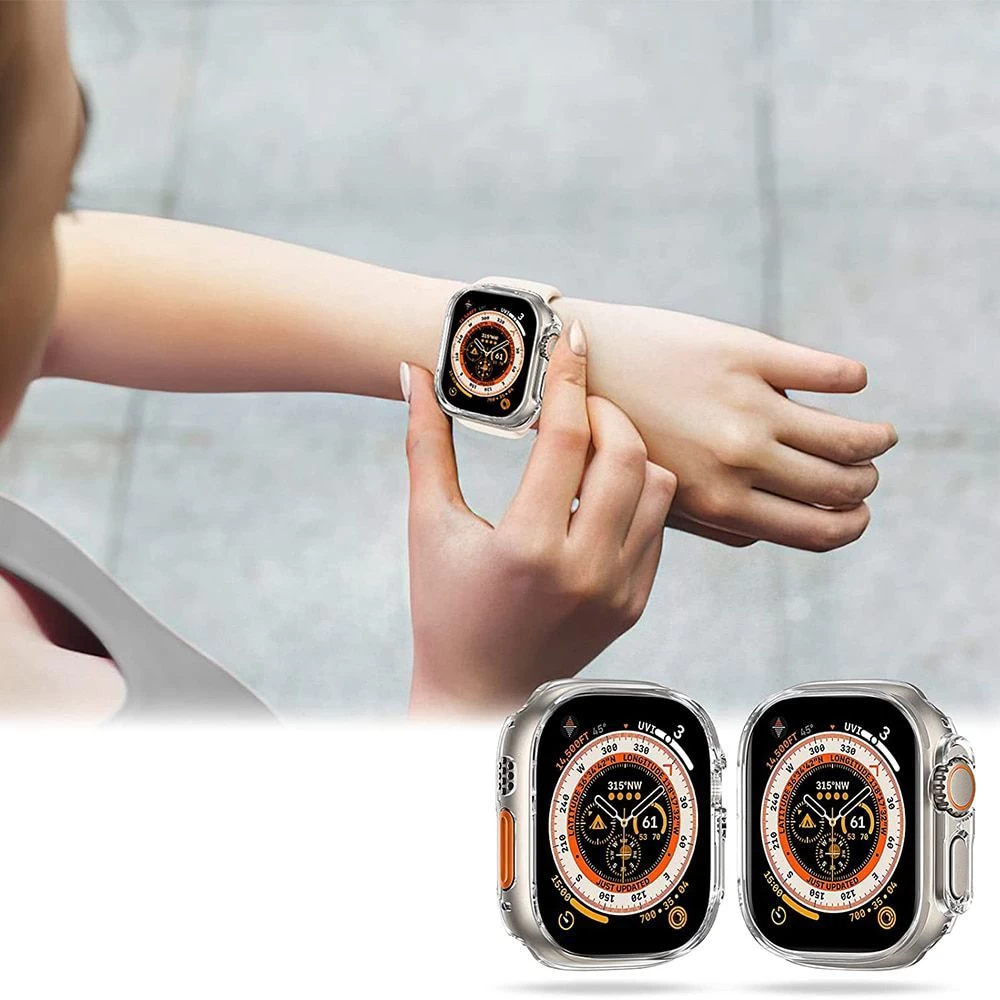 Apple Watch Ultra dėklas skaidrus TECH-PROTECT DEFENSE360 (49mm)