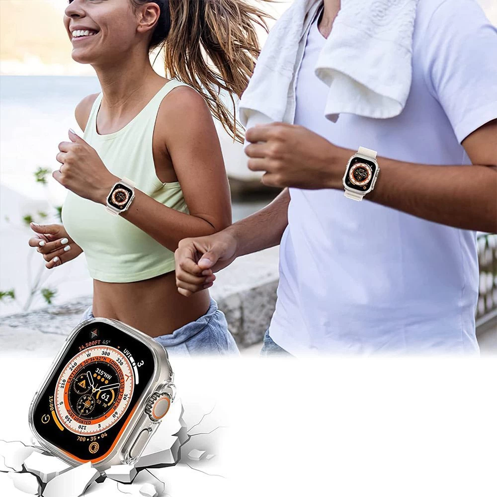 Apple Watch Ultra dėklas skaidrus TECH-PROTECT DEFENSE360 (49mm)