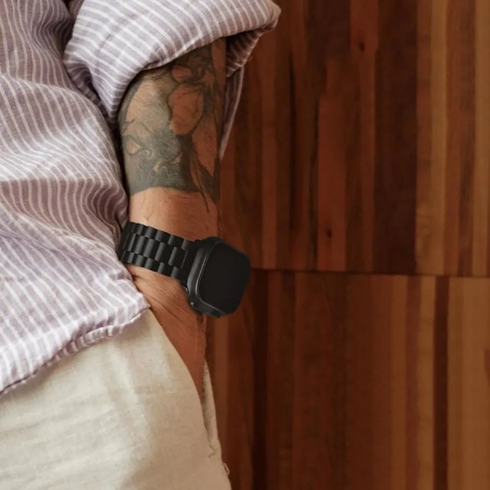 Apple Watch Ultra dirželis Juoda TECH-PROTECT STAINLESS PRO ULTRA (49 MM)