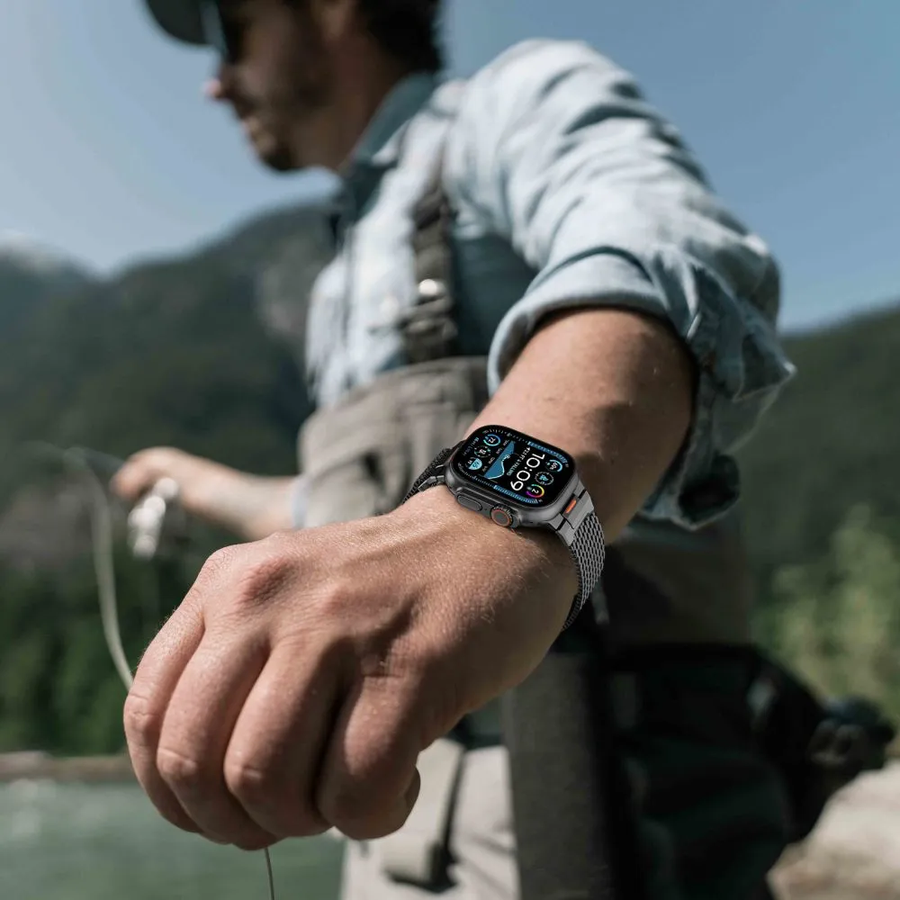 Apple Watch Ultra Viedpulksteņu siksniņas melns TECH-PROTECT MILANO VANGUARD (49 MM)