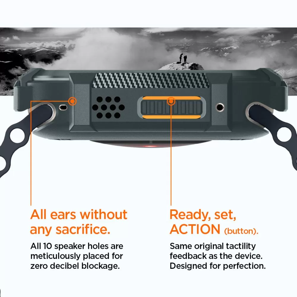 Apple Watch Ultra dėklas žalia SPIGEN RUGGED ARMOR (49 MM)
