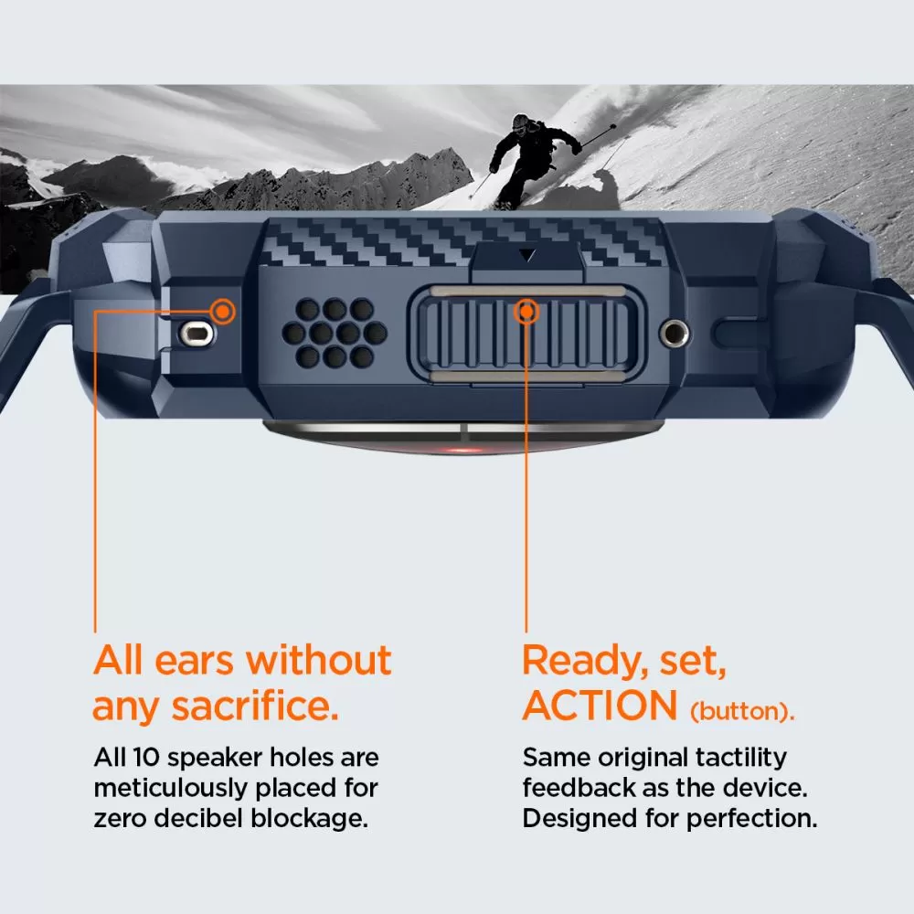 Apple Watch Ultra dirželis mėlyna SPIGEN RUGGED ARMOR ”PRO” (49 MM)