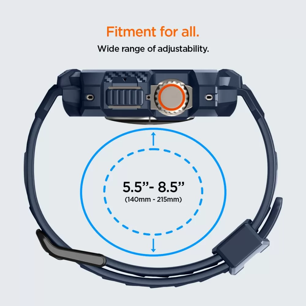Apple Watch Ultra dirželis mėlyna SPIGEN RUGGED ARMOR ”PRO” (49 MM)