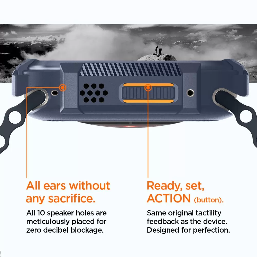Apple Watch Ultra dėklas mėlyna SPIGEN RUGGED ARMOR (49 MM)