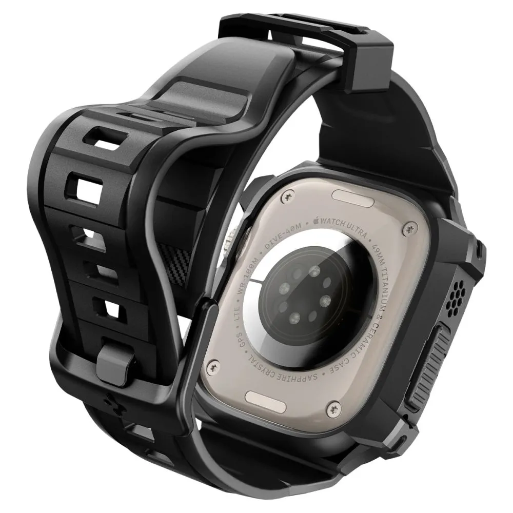 Apple Watch Ultra siksniņa melns SPIGEN RUGGED ARMOR ”PRO” (49 MM)