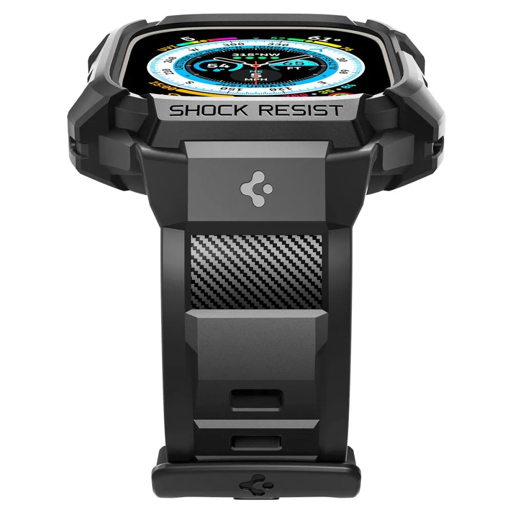 Apple Watch Ultra siksniņa melns SPIGEN RUGGED ARMOR ”PRO” (49 MM)