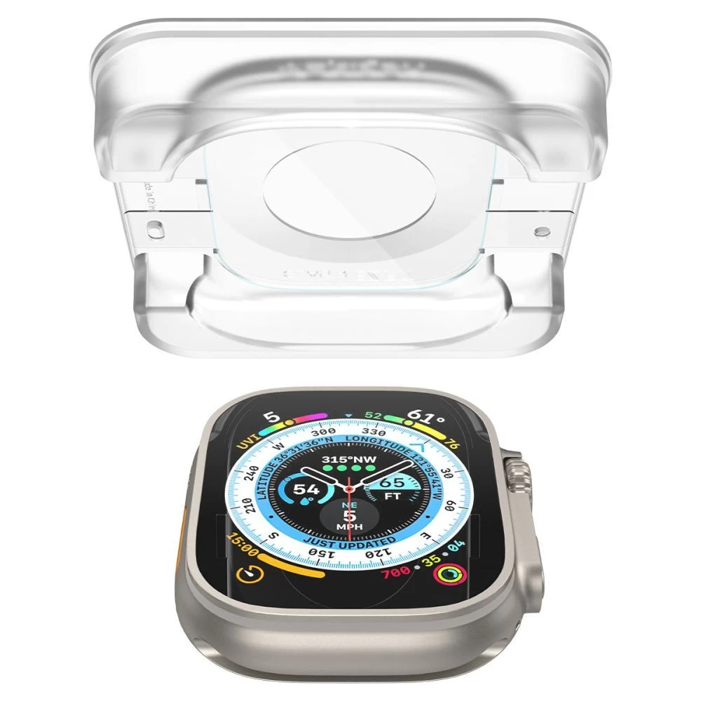 Apple Watch Ultra Tempered glass SPIGEN GLAS.TR ”EZ FIT” 2-PACK (49mm)