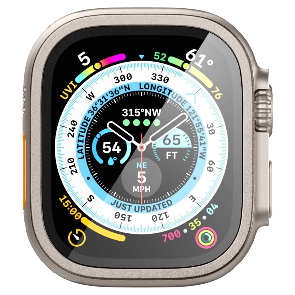 Apple Watch Ultra apsauginis stiklas SPIGEN GLAS.TR SLIM PRO (49 MM)