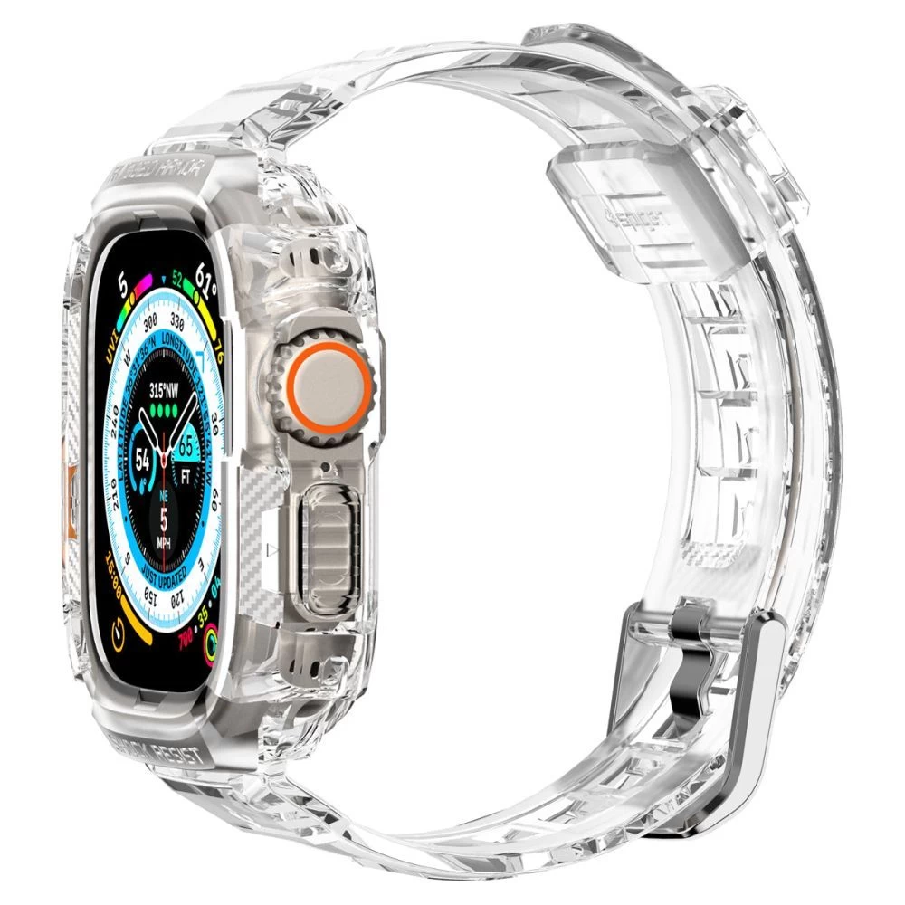 Apple Watch Ultra dirželis skaidrus SPIGEN RUGGED ARMOR ”PRO” (49mm)