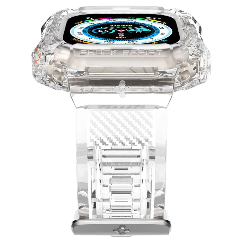 Apple Watch Ultra dirželis skaidrus SPIGEN RUGGED ARMOR ”PRO” (49mm)
