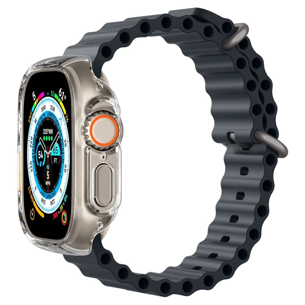 Apple Watch Ultra dėklas skaidrus SPIGEN THIN FIT (49mm)