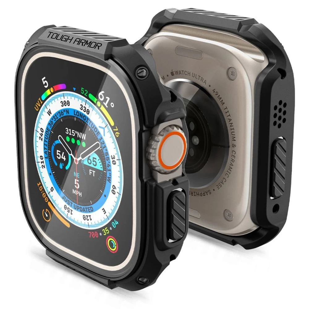 Apple Watch Ultra phone case black SPIGEN TOUGH ARMOR (49mm)