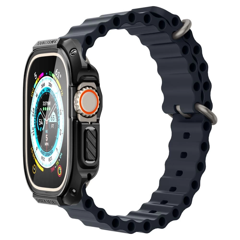Apple Watch Ultra phone case black SPIGEN TOUGH ARMOR (49mm)