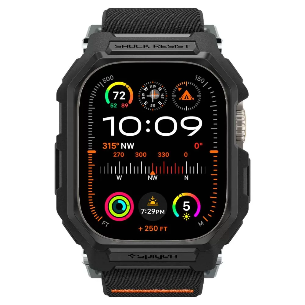 Apple Watch Ultra skal, fodral svart SPIGEN LITE FIT ”PRO” (49 MM)