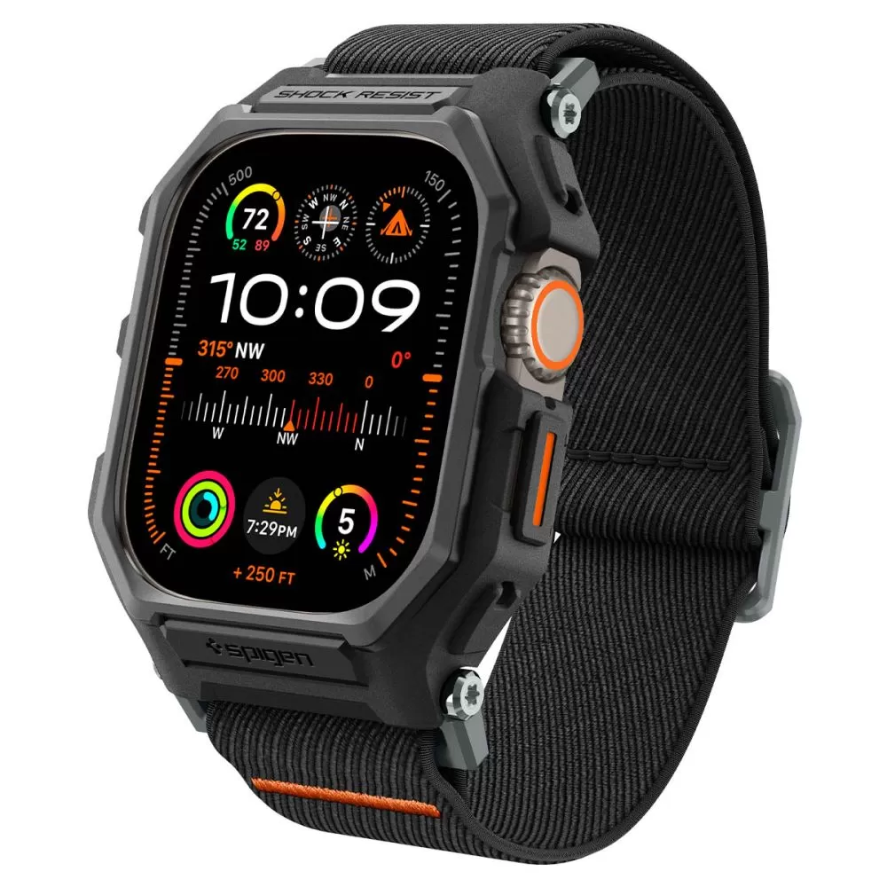 Apple Watch Ultra skal, fodral svart SPIGEN LITE FIT ”PRO” (49 MM)