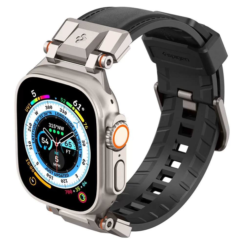 Apple Watch Ultra dirželis Juoda SPIGEN DURAPRO ARMOR PU ULTRA (49 MM)