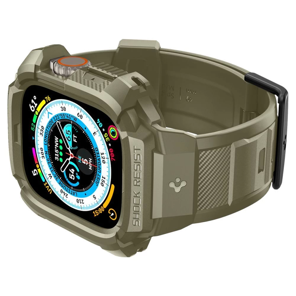 Apple Watch Ultra dirželis žalia SPIGEN RUGGED ARMOR ”PRO” (49 MM)