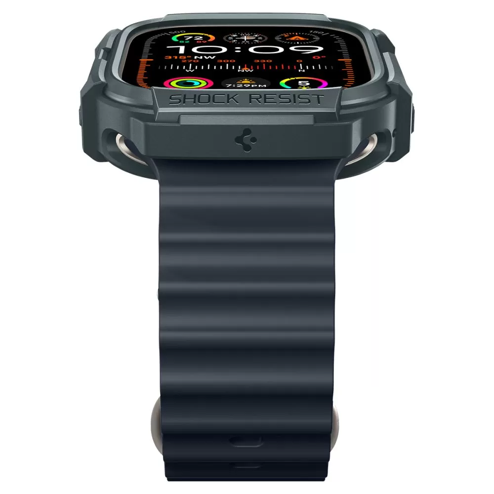 Apple Watch Ultra dėklas žalia SPIGEN RUGGED ARMOR (49 MM)