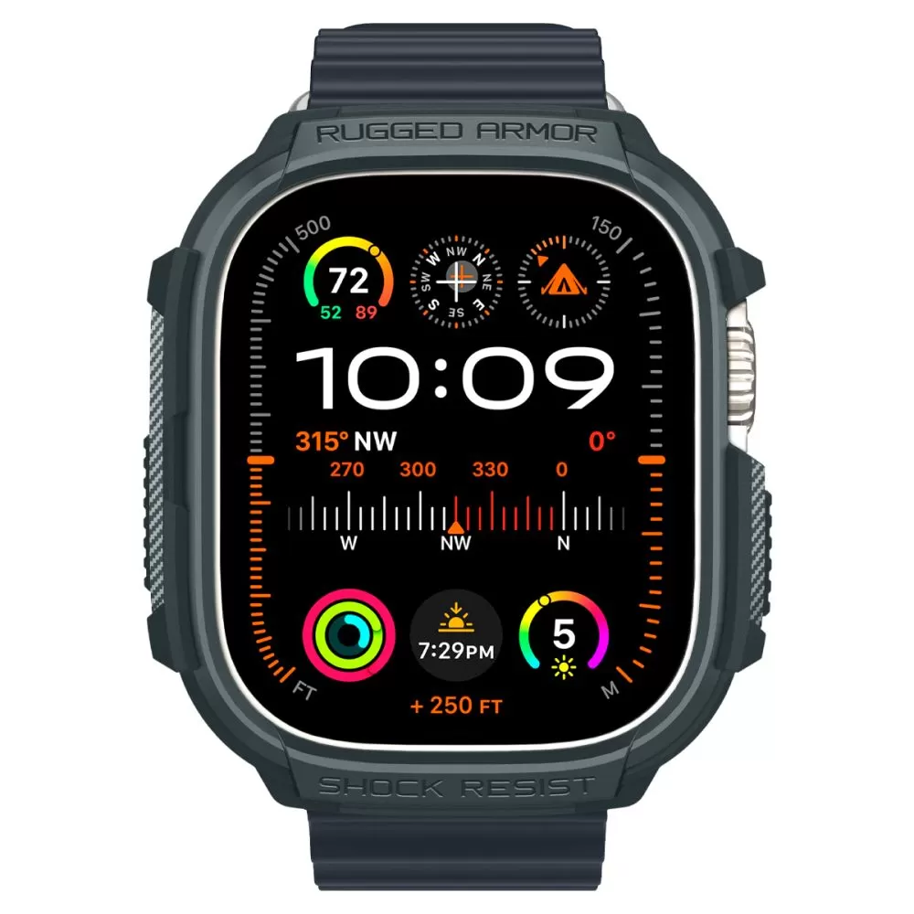 Apple Watch Ultra dėklas žalia SPIGEN RUGGED ARMOR (49 MM)