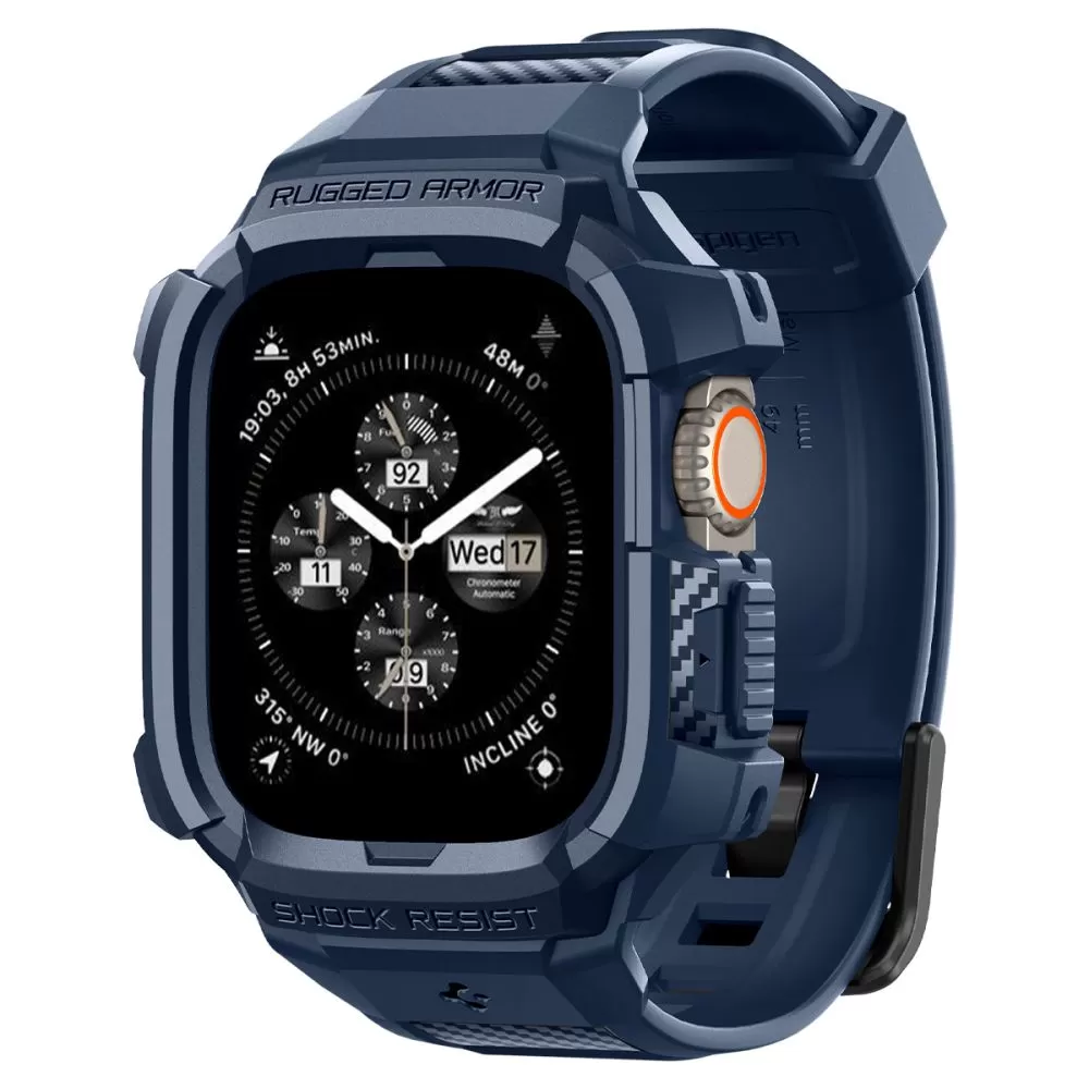 Apple Watch Ultra dirželis mėlyna SPIGEN RUGGED ARMOR ”PRO” (49 MM)