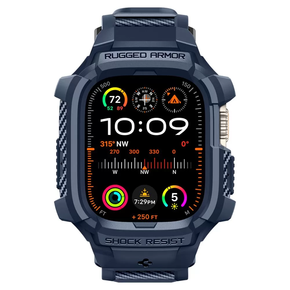 Apple Watch Ultra dirželis mėlyna SPIGEN RUGGED ARMOR ”PRO” (49 MM)