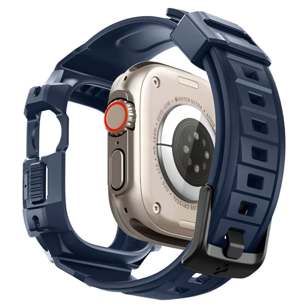 Apple Watch Ultra dirželis mėlyna SPIGEN RUGGED ARMOR ”PRO” (49 MM)