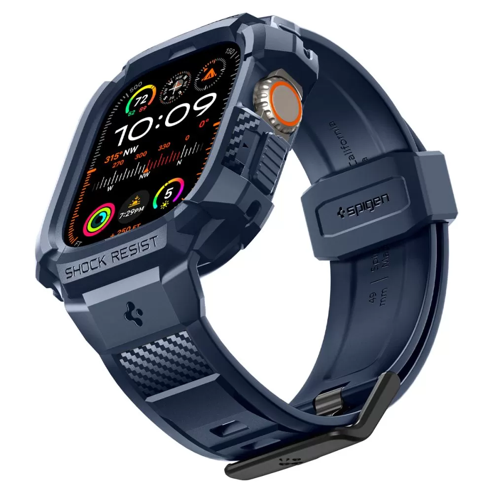 Apple Watch Ultra dirželis mėlyna SPIGEN RUGGED ARMOR ”PRO” (49 MM)