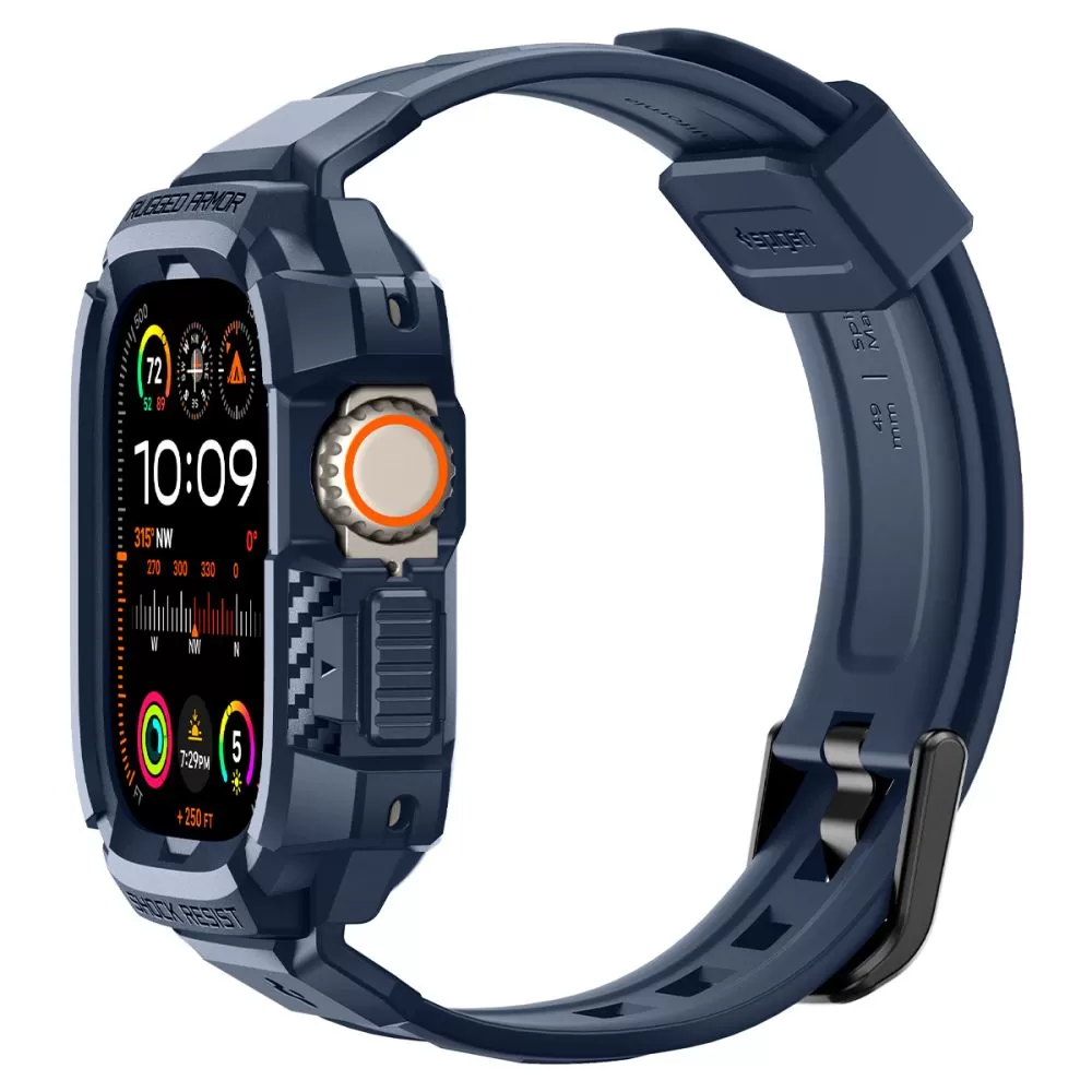 Apple Watch Ultra dirželis mėlyna SPIGEN RUGGED ARMOR ”PRO” (49 MM)