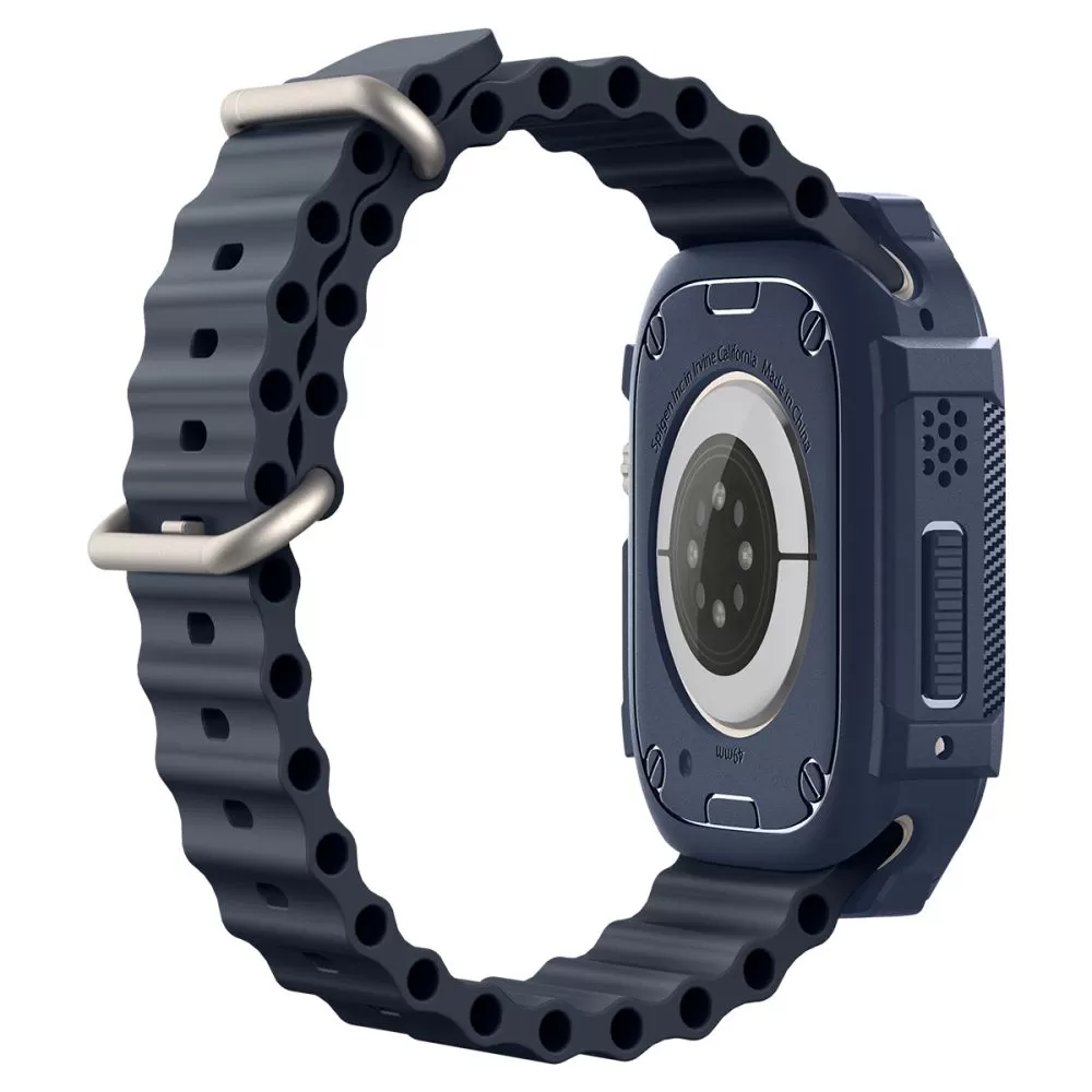 Apple Watch Ultra dėklas mėlyna SPIGEN RUGGED ARMOR (49 MM)