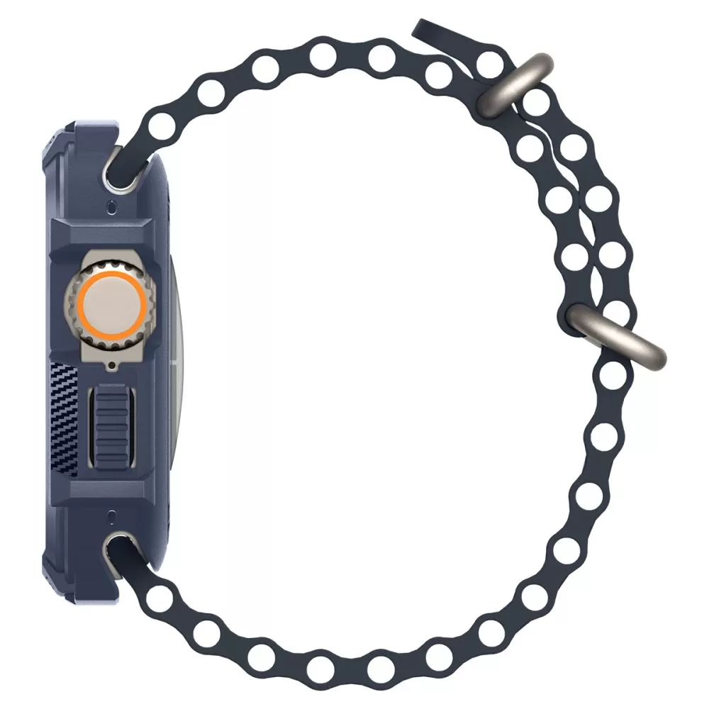 Apple Watch Ultra dėklas mėlyna SPIGEN RUGGED ARMOR (49 MM)