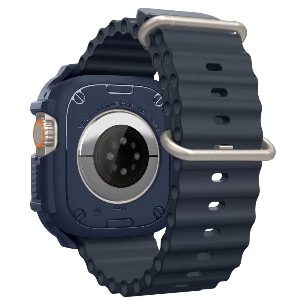 Apple Watch Ultra dėklas mėlyna SPIGEN RUGGED ARMOR (49 MM)