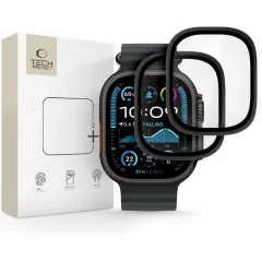 Apple Watch Ultra Tempered glass  TECH-PROTECT GLASS RING 2-PACK (49 MM)